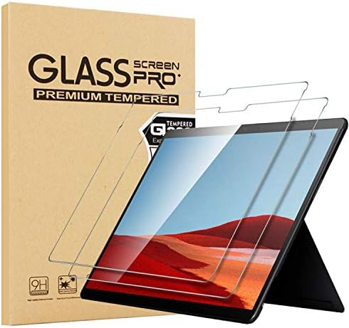 [2 חבילה] מגן מסך Epicgadget עבור Microsoft Surface Pro 8 / Surface Pro x, 9H קשיות HD סרט מגן מסך זכוכית מחוסמת.